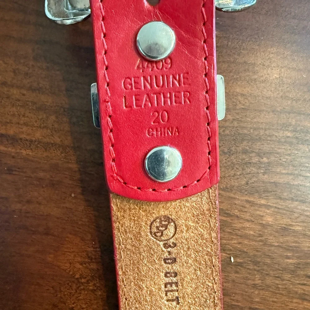 3D kids Belt with Silver Buckle